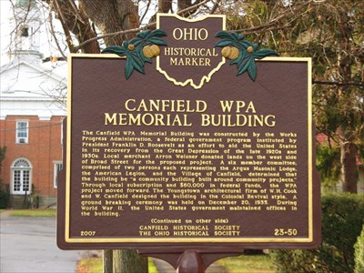 History of Canfield
