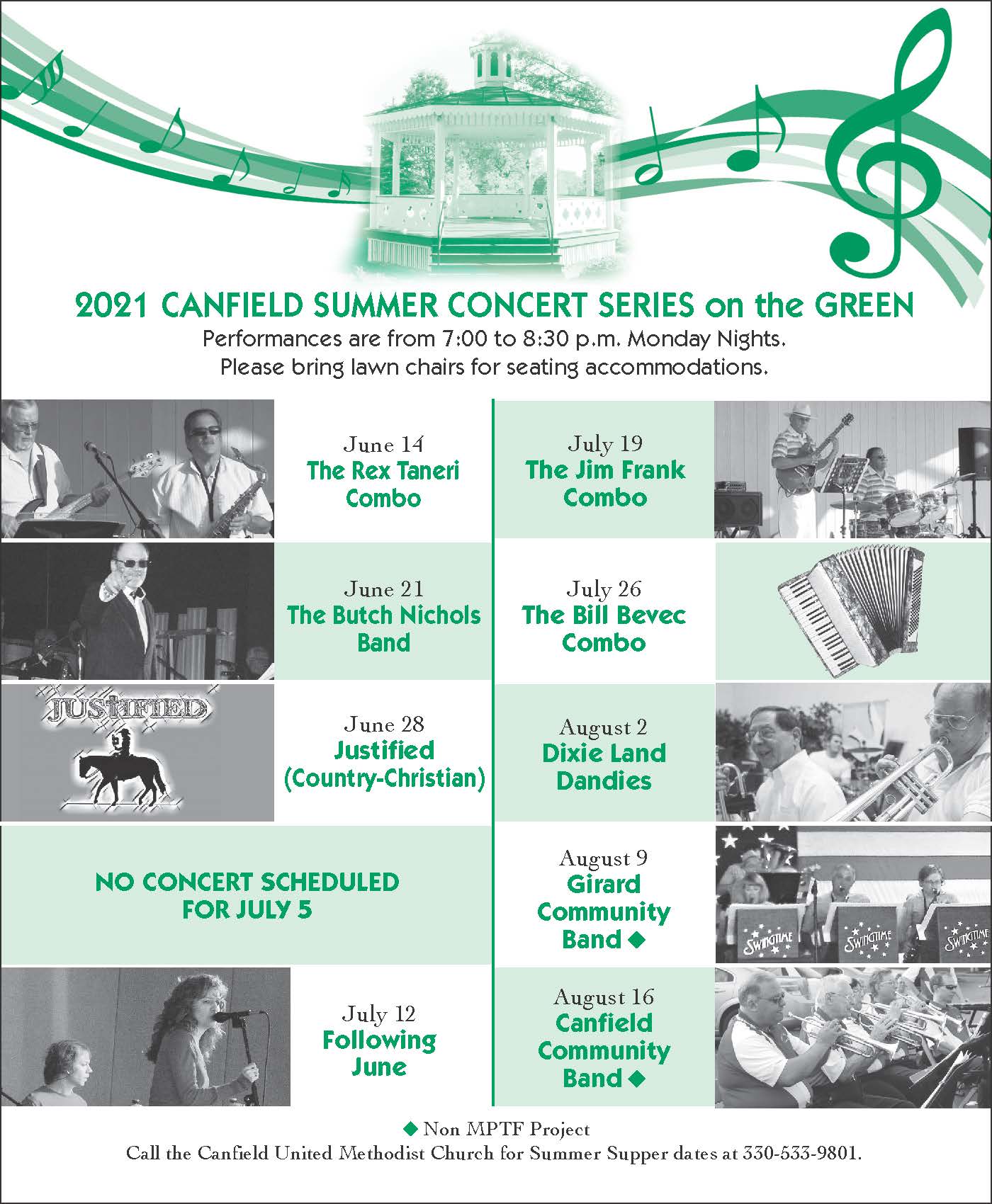 Concert Series on the GREEN City of Canfield
