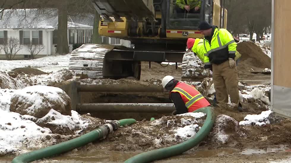 winter sewer repair